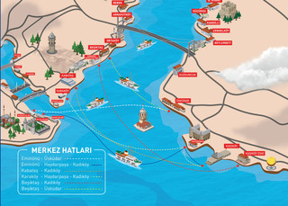 Map of Istanbul Metrobus IETTnetwork